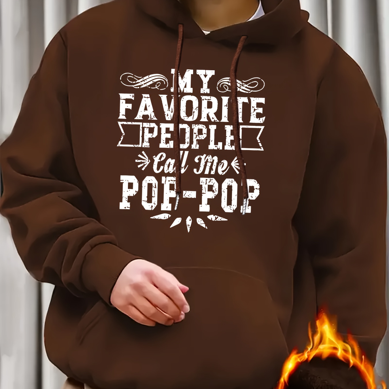 

Festive Letter Print Men's Hoodie: My Favorite People Call Me - Casual Long Sleeve Pullover With Hood - Perfect For Fall And Winter - Available In Black And Red