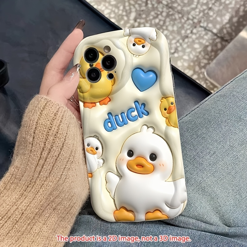 TEMU Phone Case - 2d Flat Cute Cartoon Print Soft Protective Phone Case For Iphone 17 16 15 14 13 12 11 Pro Plus Pro Max 17 Air 16 E 13 12 Mini X Xr