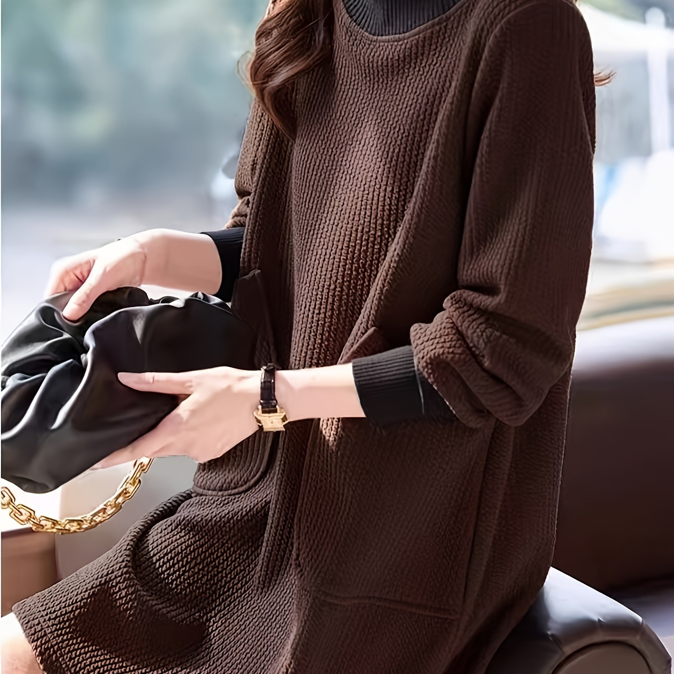 

Turtleneck For Women - Long Sleeve, Mid-length , For & Fall