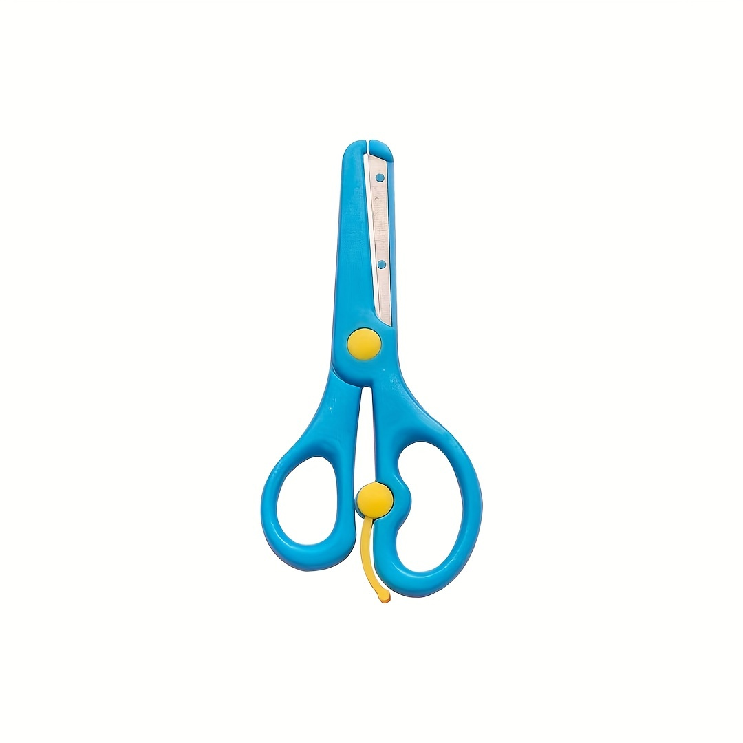 Safety Scissors Set, Toddler Scissors Age 3 Spring Loaded Plastic