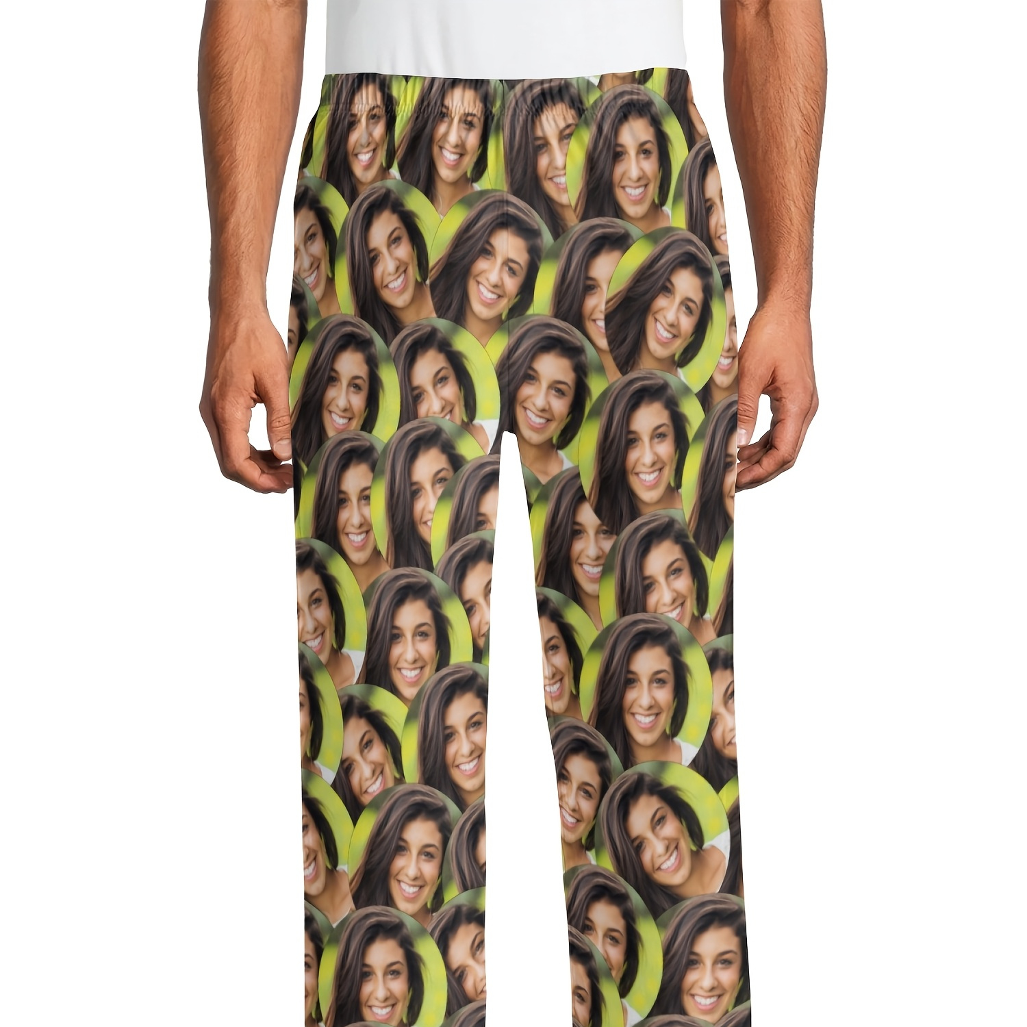 

Customized Men's Novelty Comfy Pants, Unisex Custom Photo Pattern Pajama Pants