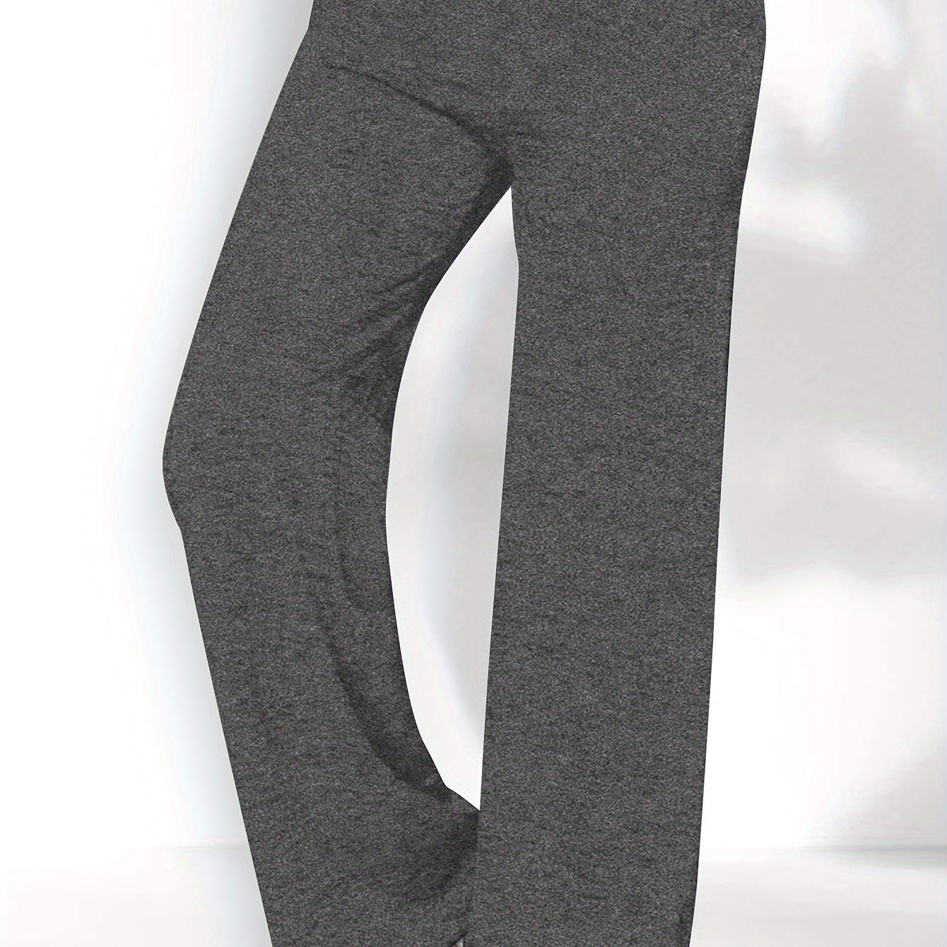 

Solid Color Pants, Elastic Waist Casual Pants, Women's Clothing