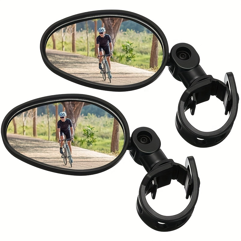 

2/4/6/8pcs 360° Adjustable Rotatable Handlebar Mirror - Wide Angle Bicycle Mirror For Safe Rearview On Mountain Roads & Cycling Routes!