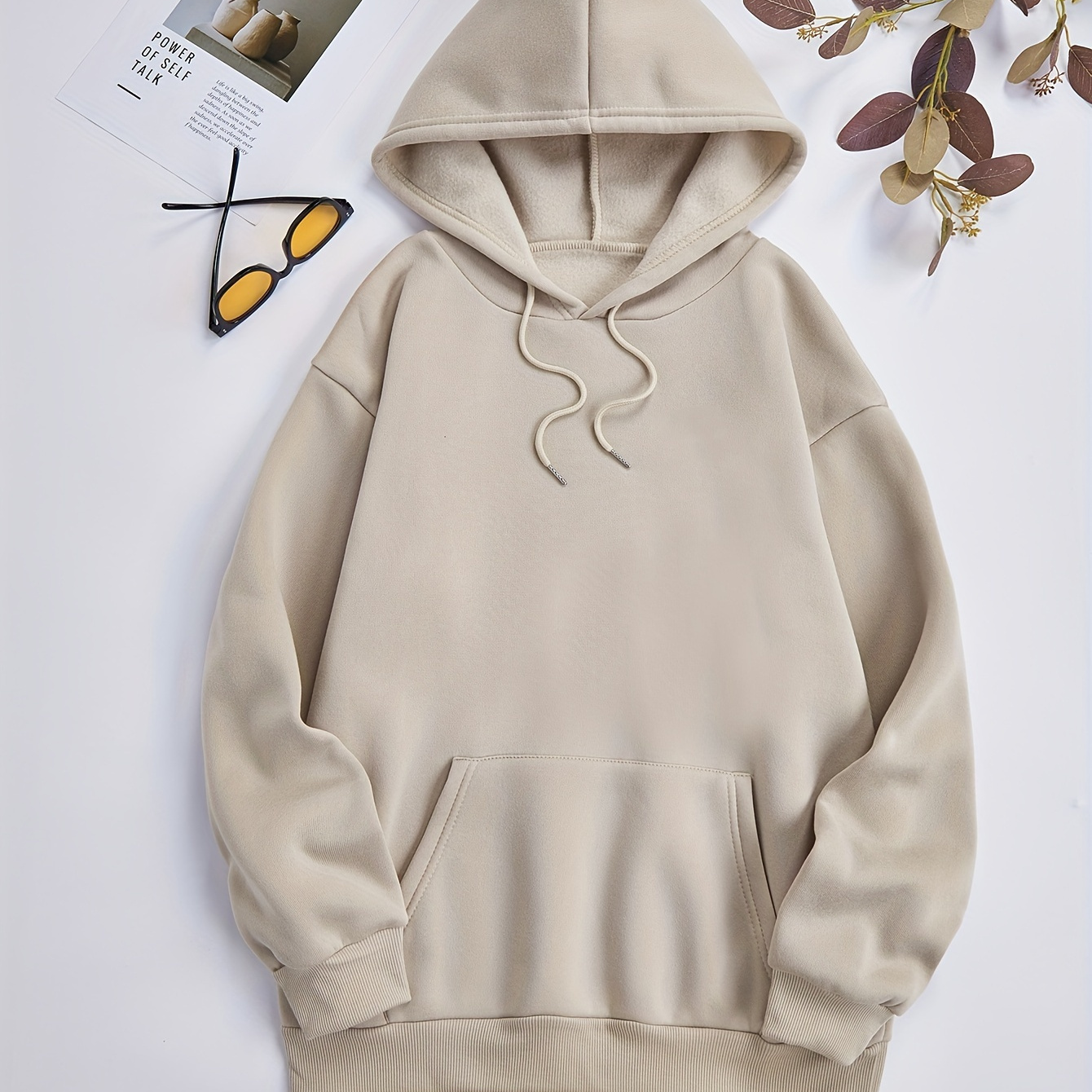 Qleicom Women's Cute Hoodie Heart Print Fleece Pullover Sweater with Hood  2023 Long Sleeve Drawstring Hooded Sweatshirt Beige : : Clothing,  Shoes & Accessories