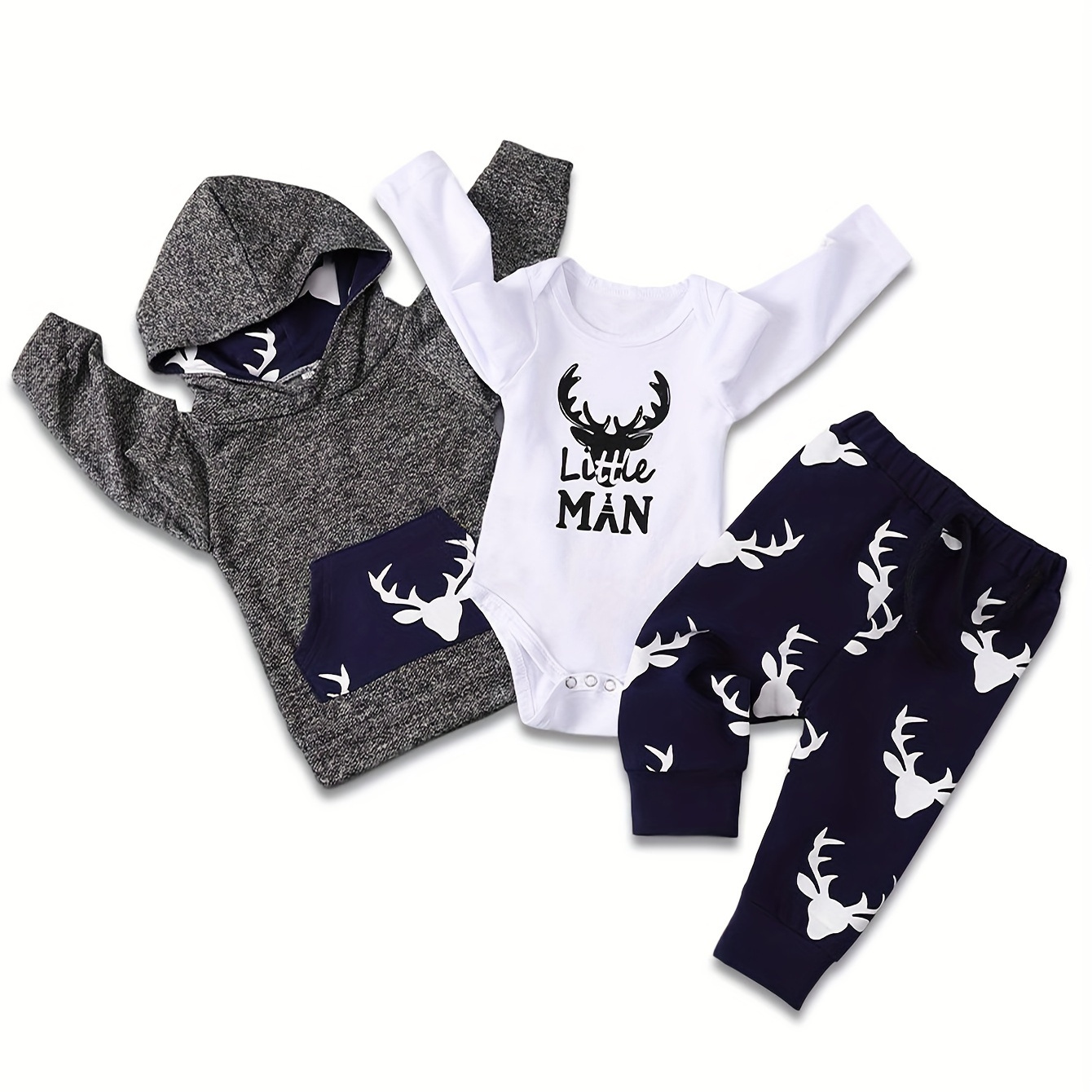 

Toddler Baby Boys Clothes Pant Set Long Sleeve Hoodie Tops And Pants Set Autumn Sweatsuit