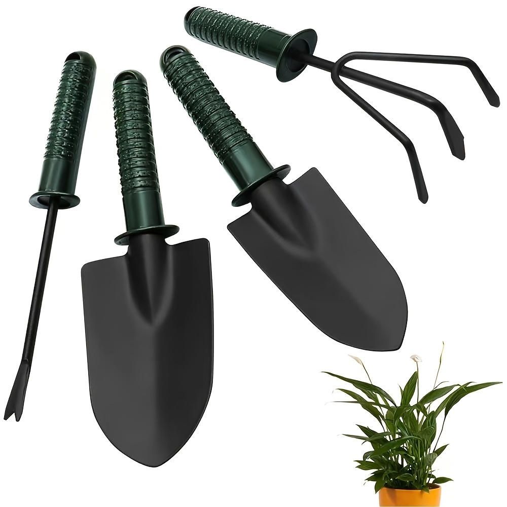 

4pcs Gardening Shovels - Digging, Transplanting & Planting Made Easy With Non-slip Handles!