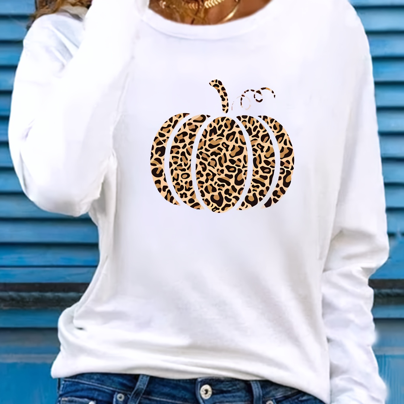 

Long Sleeve Tee - , Polyester Top For Women - For Fall &