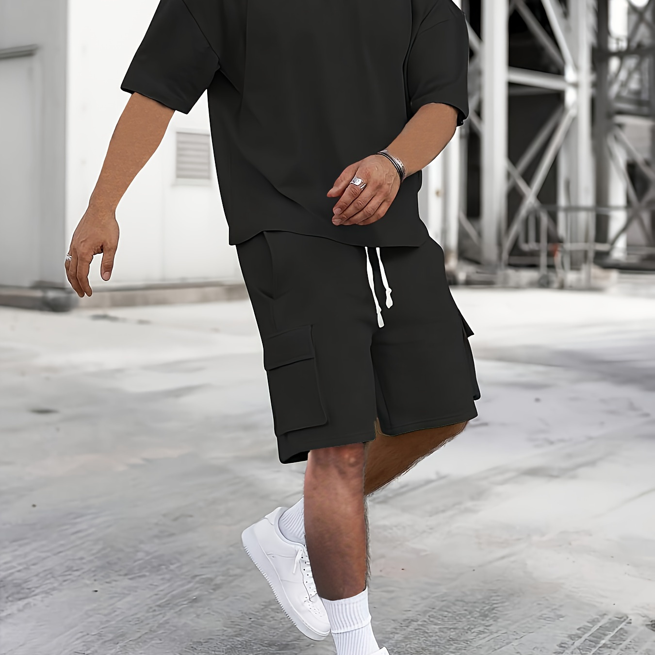 

Men' Casual Shorts Suit