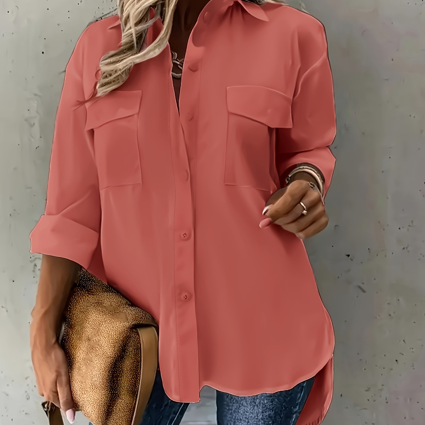 

Button-up - , Non-stretch, Washable -