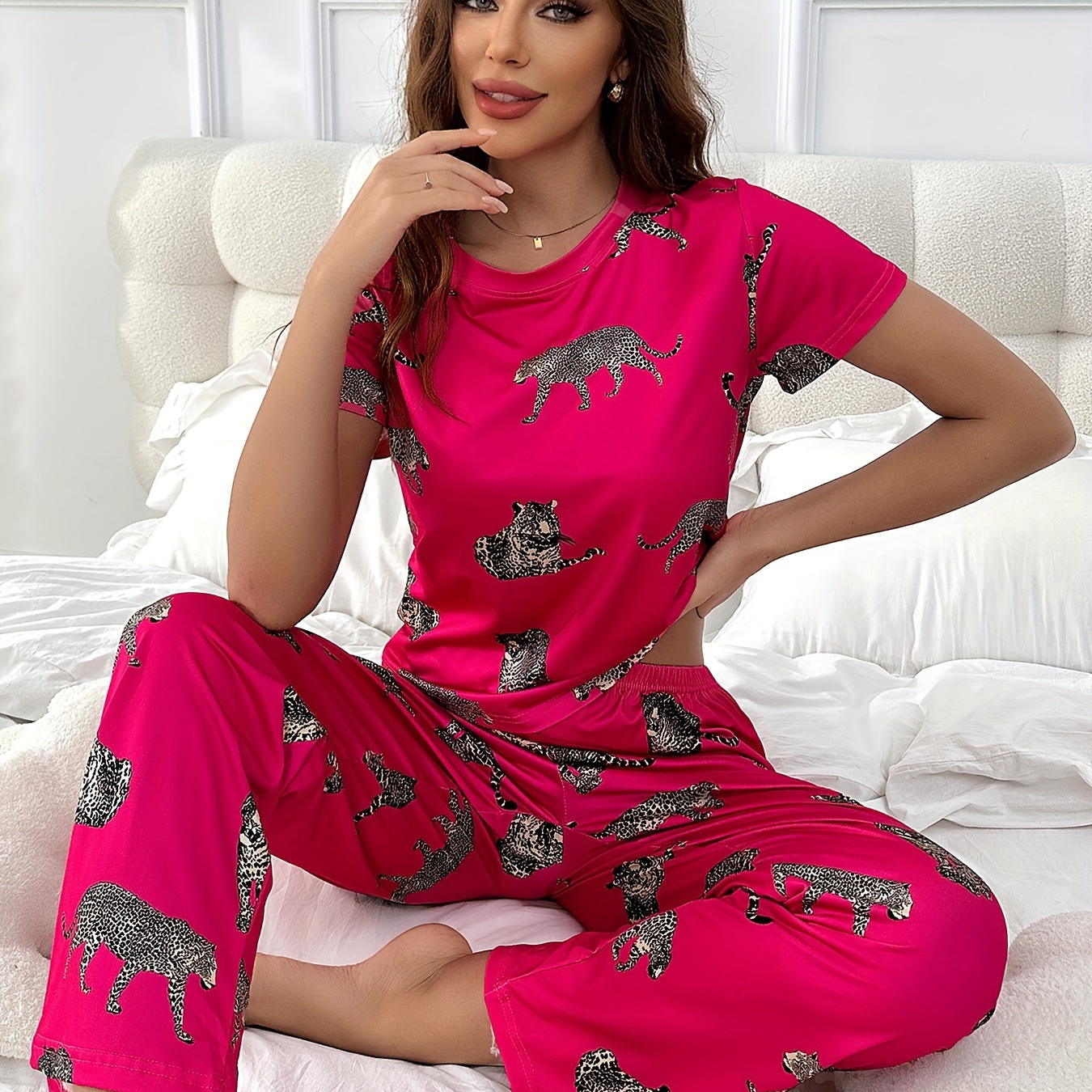 Trainingspak Dames Dames Sportpak Set Katoenen Zomeroutfit Met