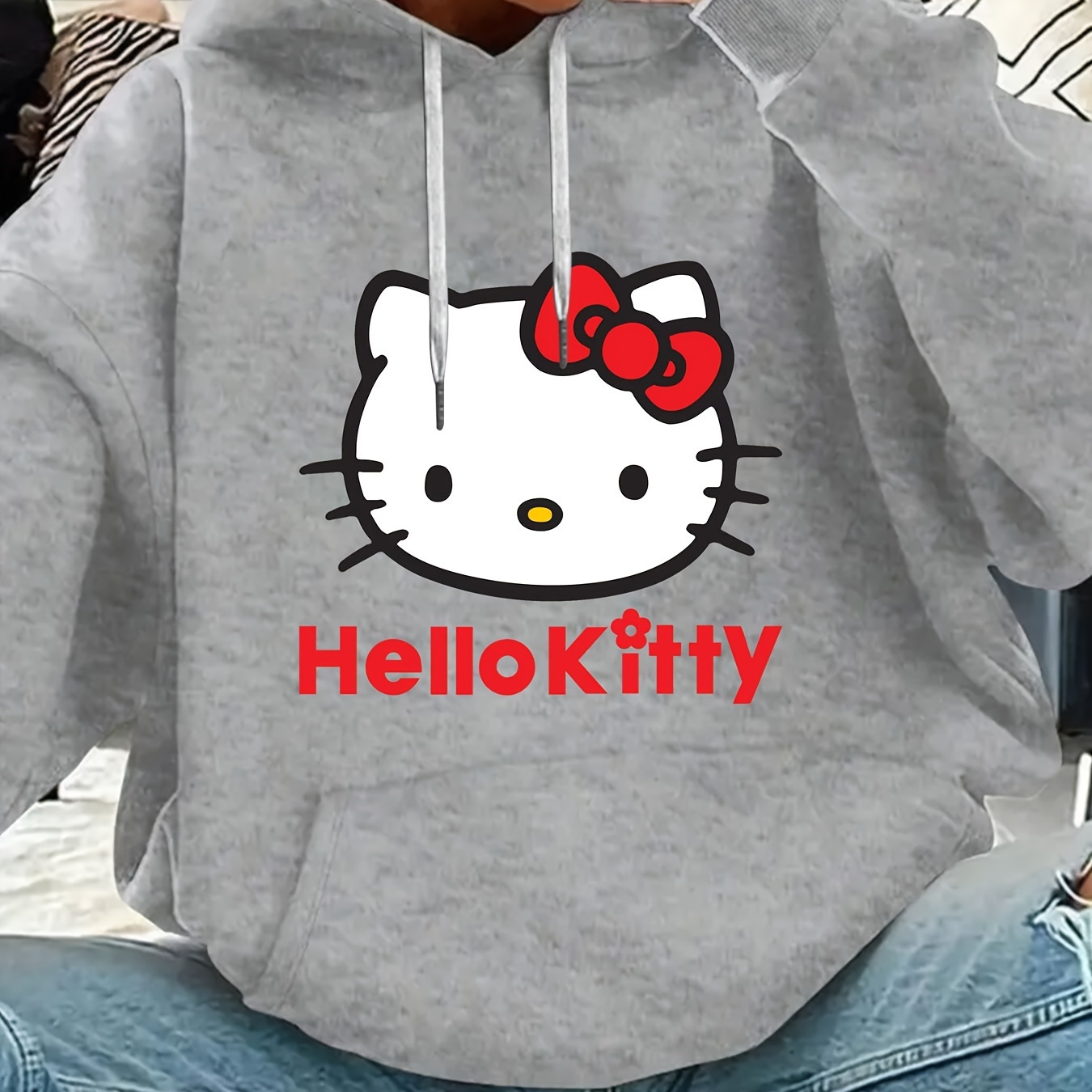 

[sanrio Authorized] Halloween Sanrio Hoodie Hello Kitty Hoodie Women's Sweatshirt Sanrio Cartoon Hooded Sweatshirt 550g Q2-72