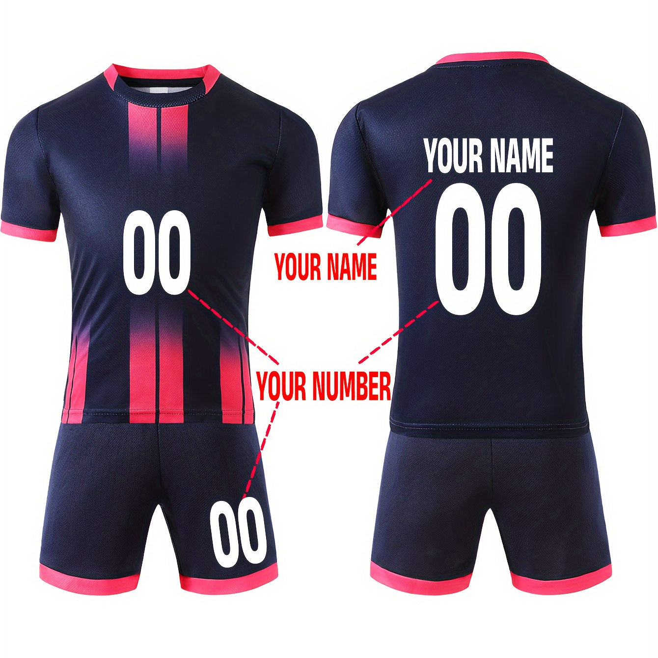 

Boys' -dry Jersey & Set - Personalized & , Polyester , , Non-transparent, , For /summer - 4-12, For