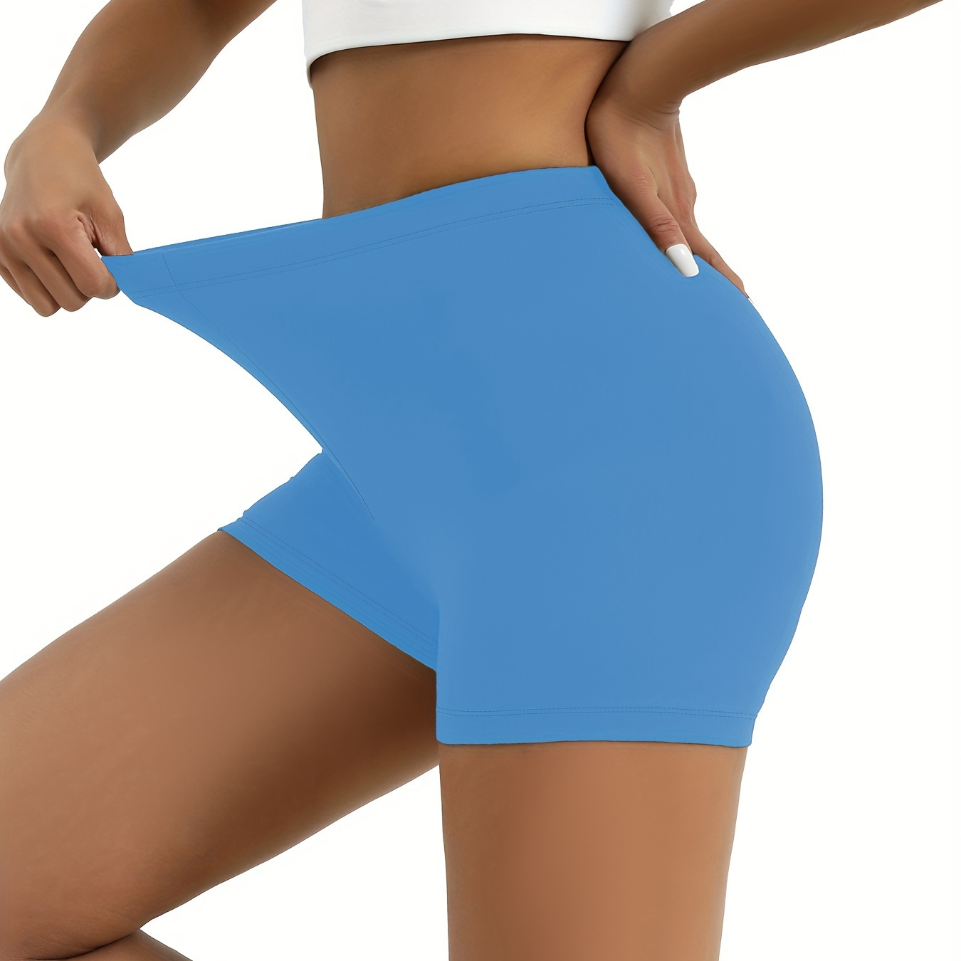 

High Waisted Biker Shorts For Women, Super Soft No See Through Workout Yoga Running Outdoors Athletic Shorts