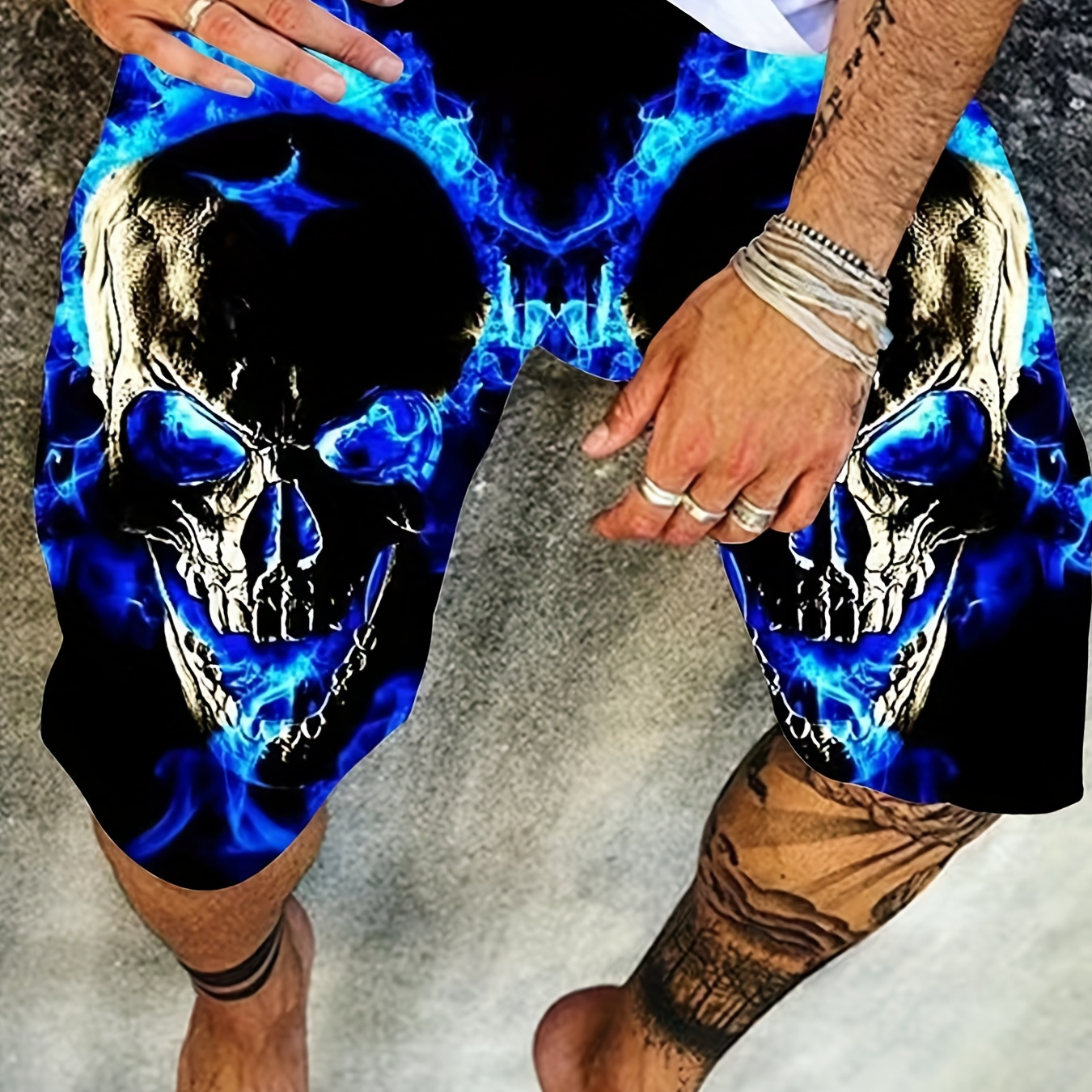 

Lightning Graphic Shorts - Comfortable And Stylish Men's Summer Shorts With Elastic Waist And 3d Print Design