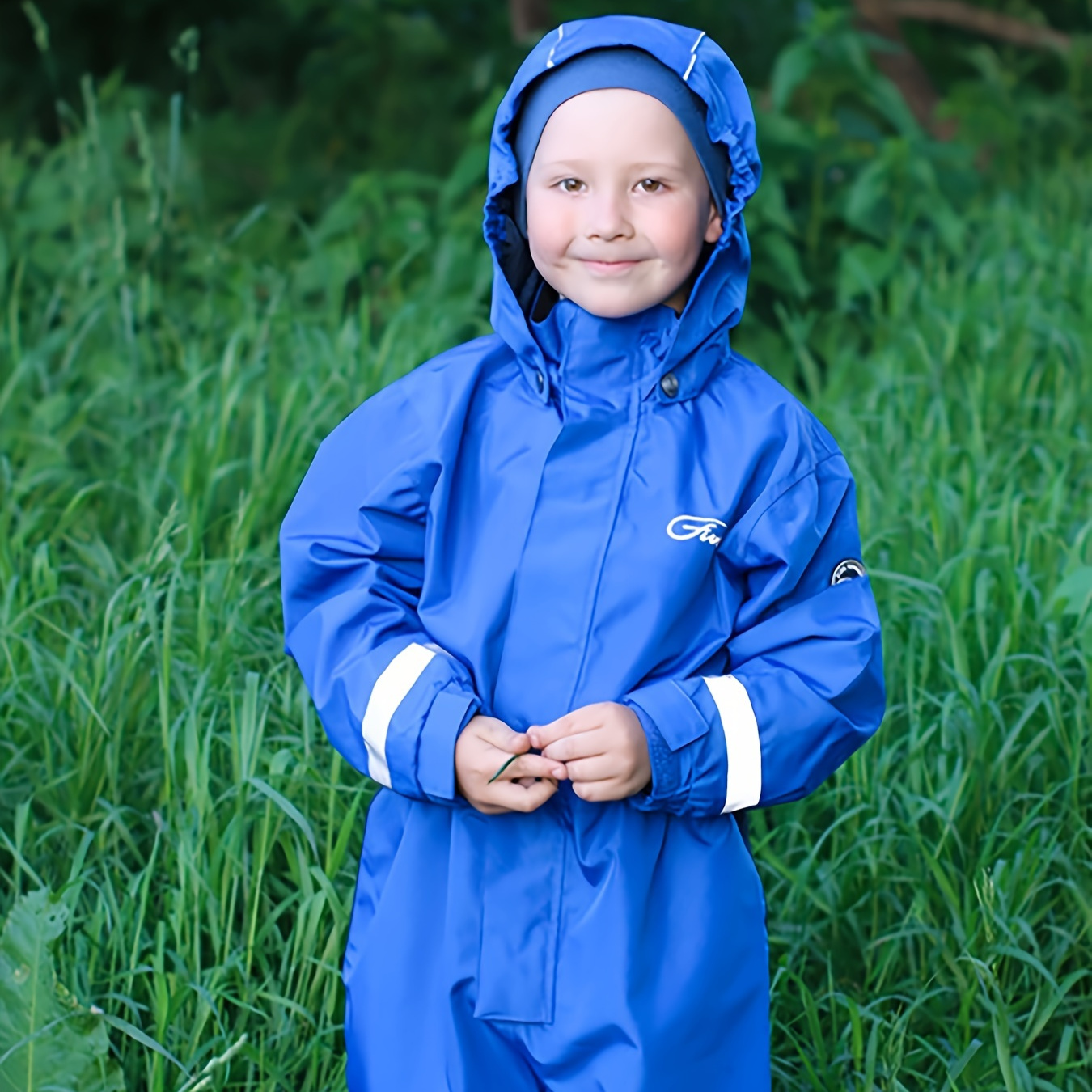 Jongens Blauwe Waterdichte Gevoerde Overall Perfect Voor Temu