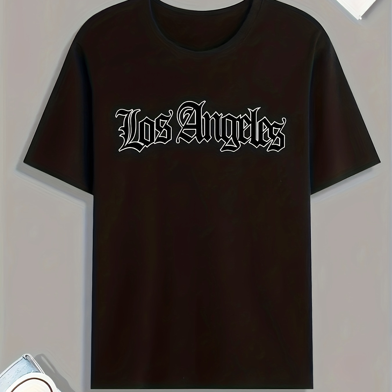 

T-shirt imprimé avec le mot LOS ANGELES, pour les garçons, idéal pour l'été, le printemps et l'automne, un cadeau original.