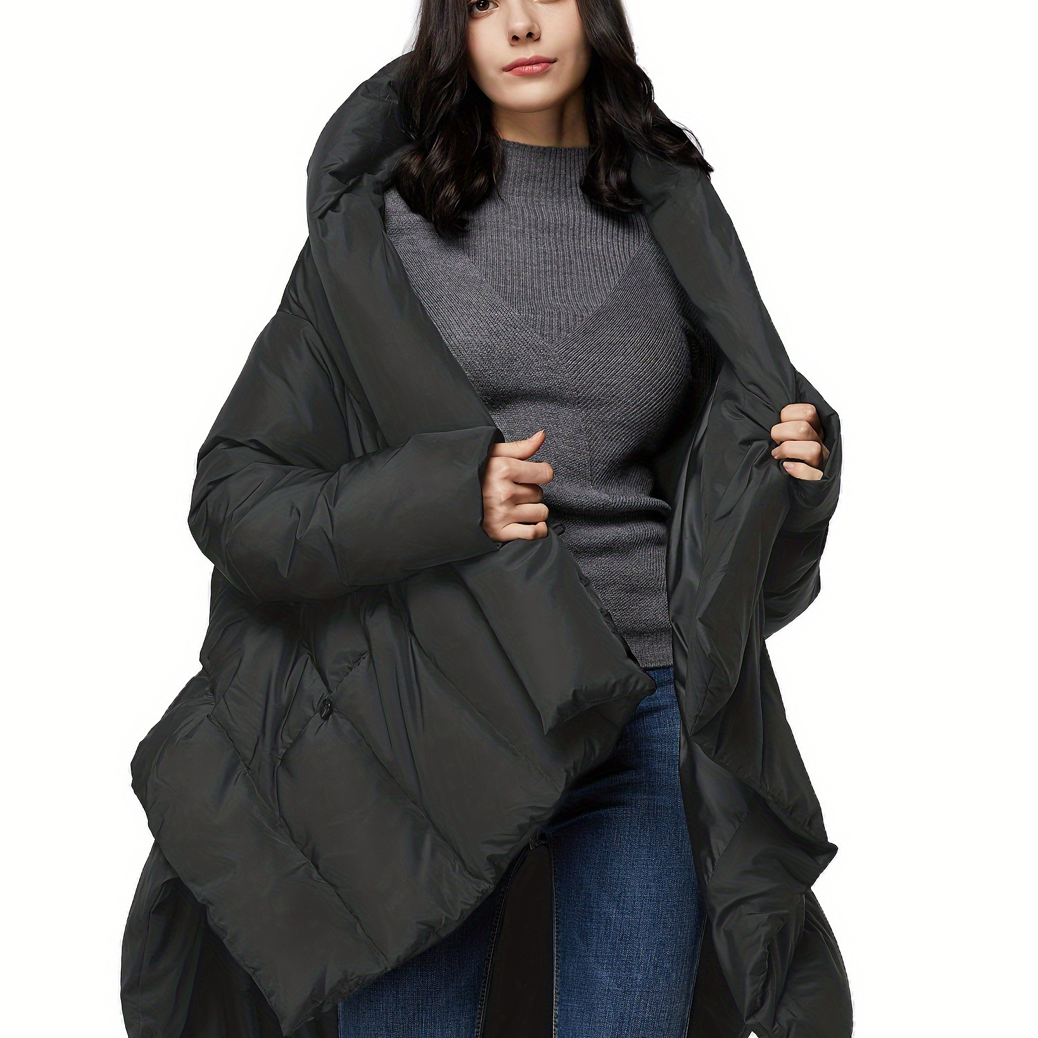 

Women's Women's Puffer Down Coat Cloak-type Jacket