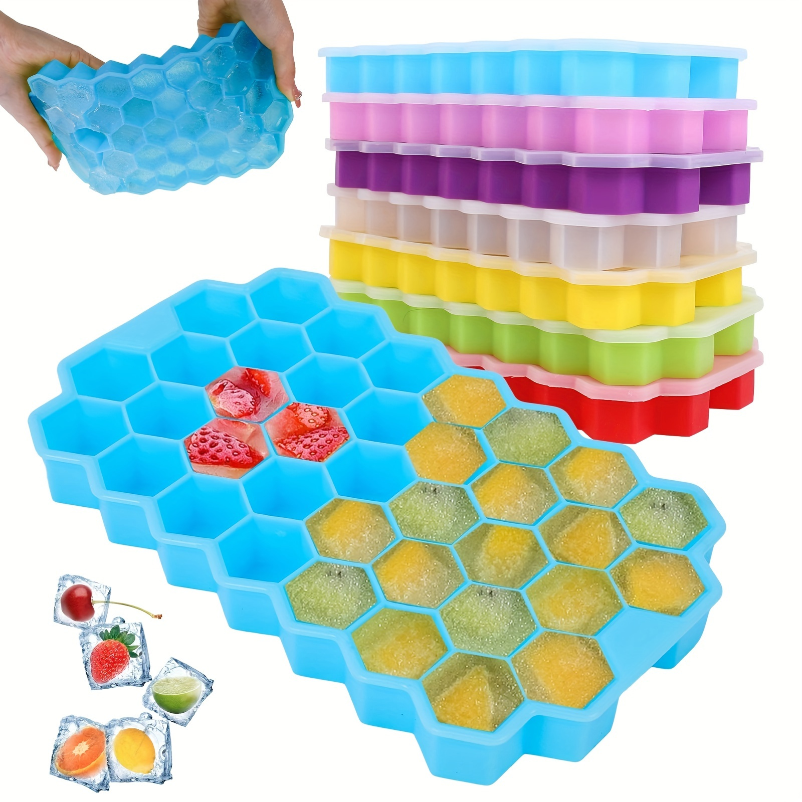 2pcs Candle Mold Set : Honeycomb Cone Mold Hexagon Cylinder 