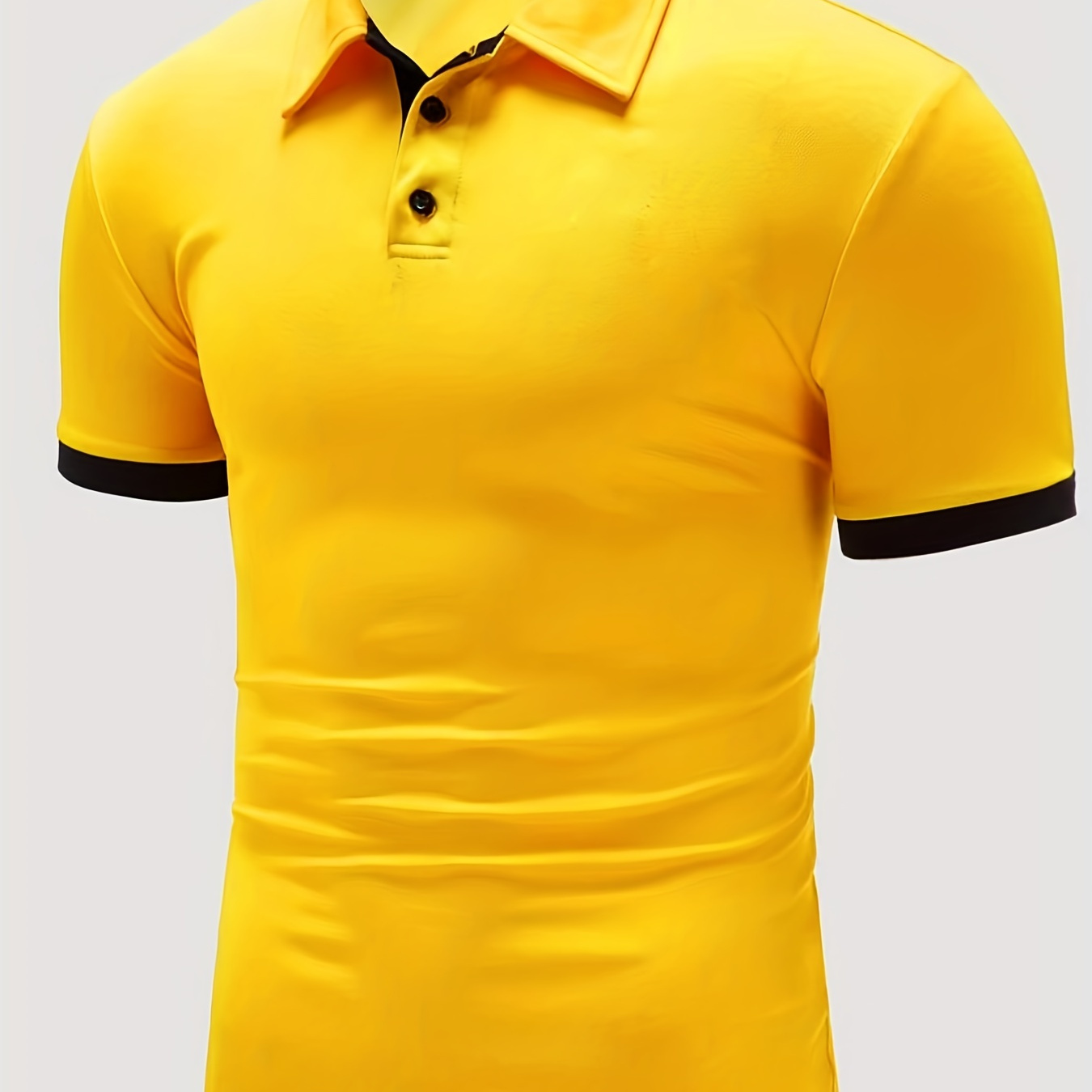 Plus Size Men's Casual Fashion Short Sleeve Polo Shirt With Zipper For Summer Daily Life, Comfy Loose Oversized Top For Males