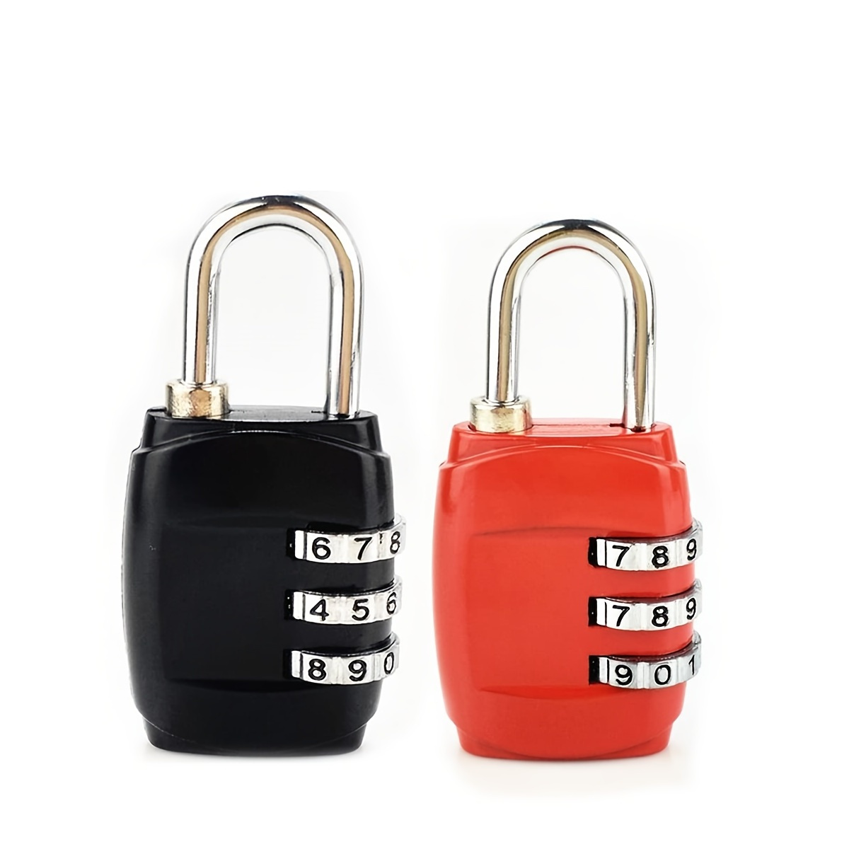 2pcs Encrypted Luggage Lock Travel Padlock Gym Lockers Sports Locker 