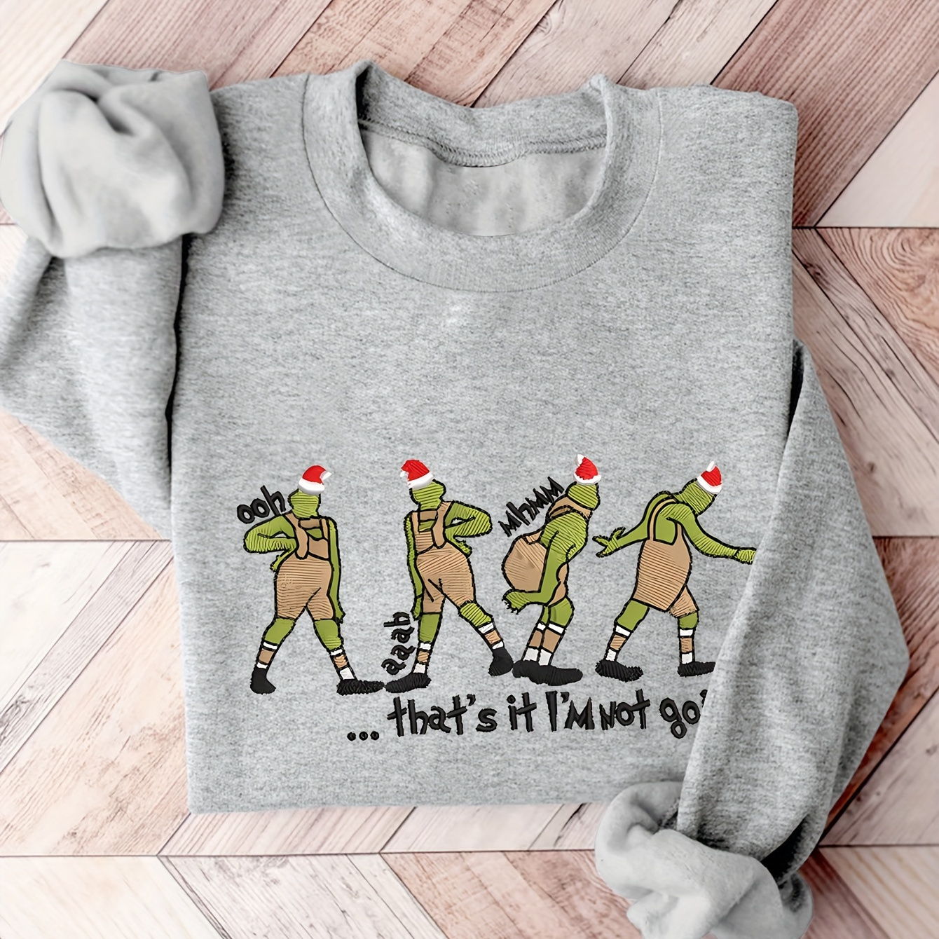 

', Christmas' Graphic Sweatshirt - Cozy Crew Neck For Women, Fall & Winter