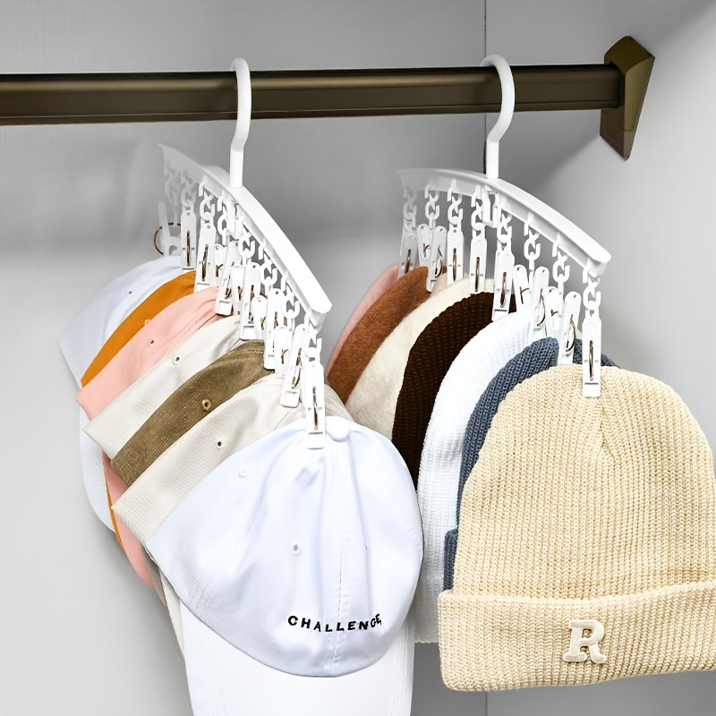Hat Rack for Wall, Hat Holder Organizer for Baseball Caps Sticky Wall Hat  Hook