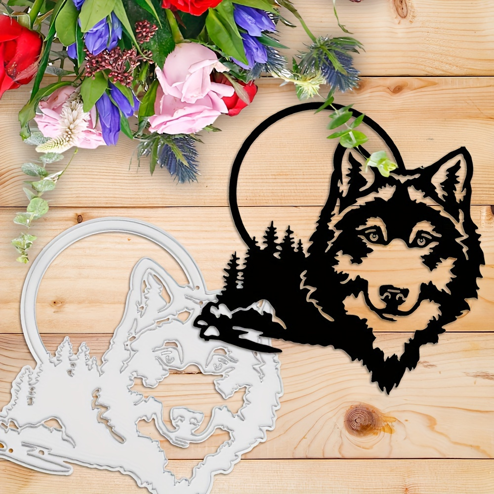 

Metal Wolf Cutting Dies Cut Die For Card Making Scrapbook Paper Craft Mould Diy Scrapbooking Stamping Stencils Supplies Embossing Tool