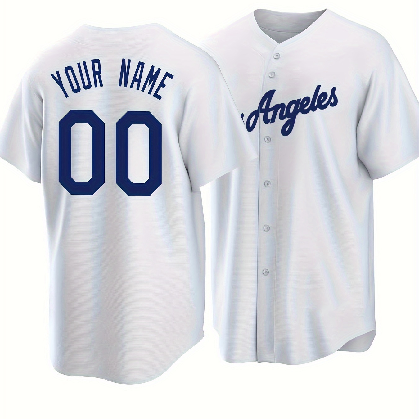 

Men's Customized Baseball Jersey, Embroider Your Personalized Name & Number, Comfy Top For Summer Sport