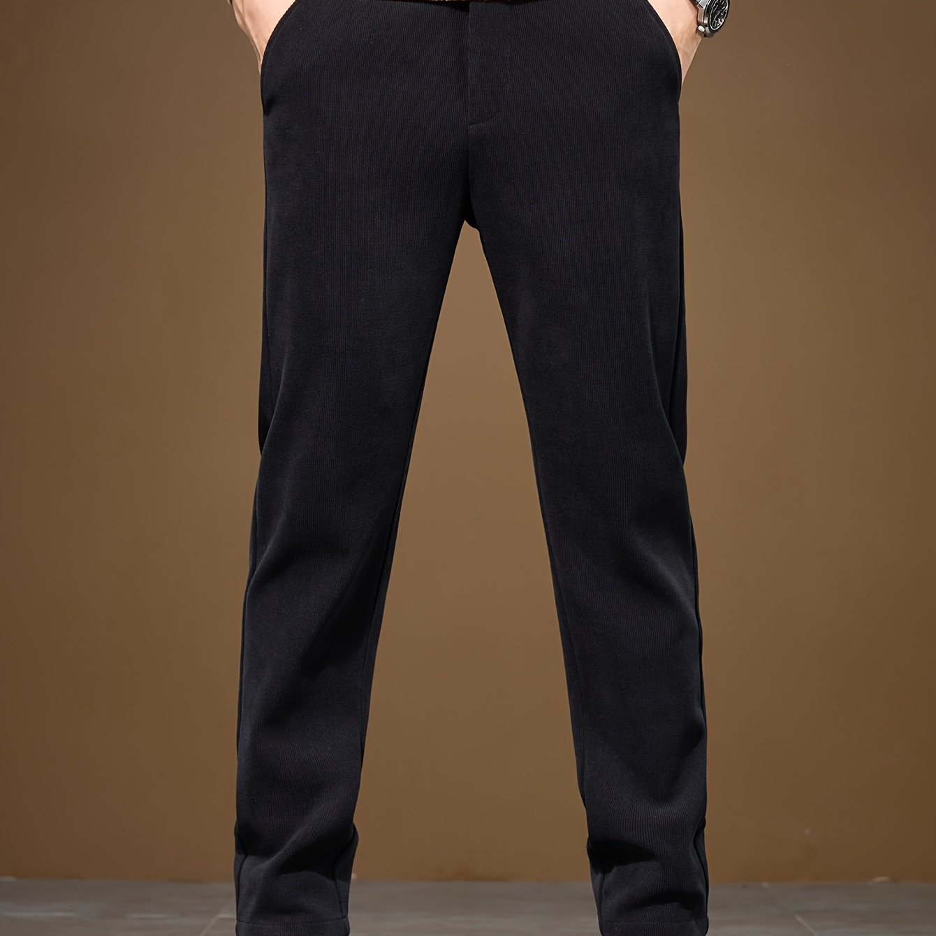 

Men's Corduroy Trousers - Straight-leg Relaxed Fit, Formal Or Casual Wear In Cooler Weather