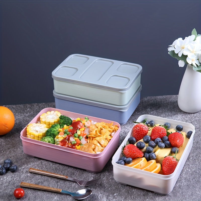 Lunch Box, Bento Box, 2 Tier And 6 Compartments Bento Lunch Box Adults,  Food Containers Lunchbox For Adults And Kids Work School - Temu