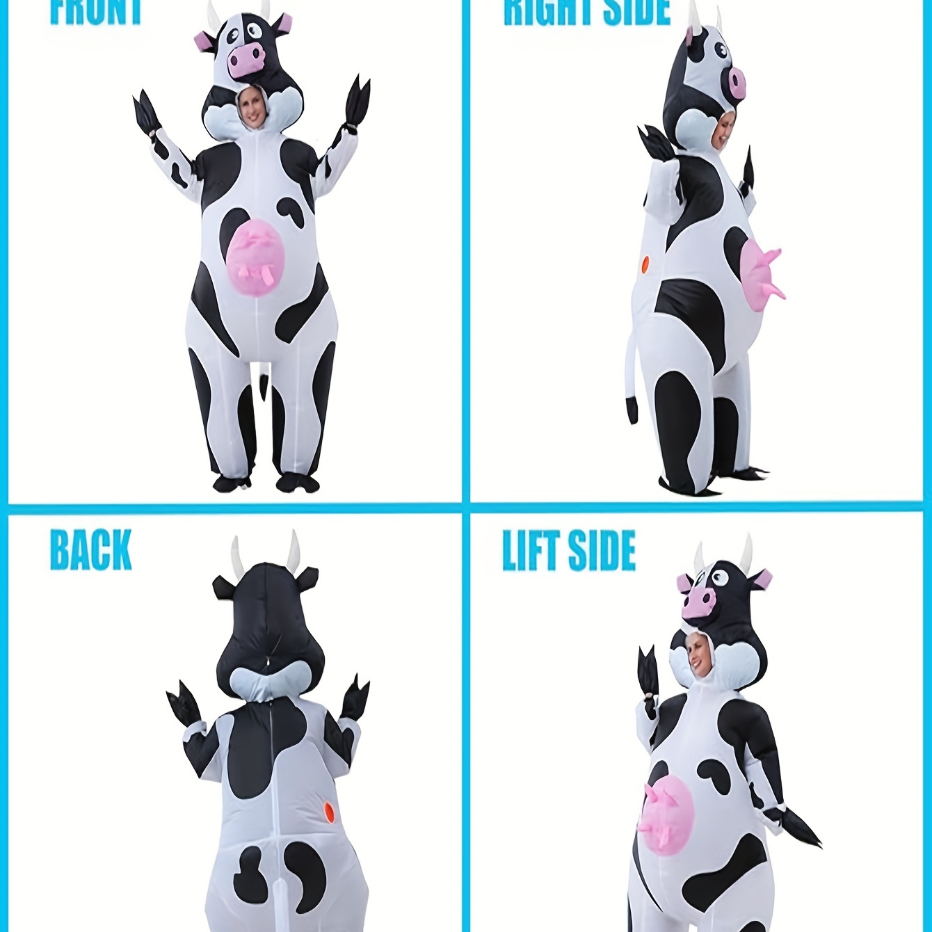 

Cow Inflatable Suit For Adults Thickened Material Inflatable Suit To Measure Size