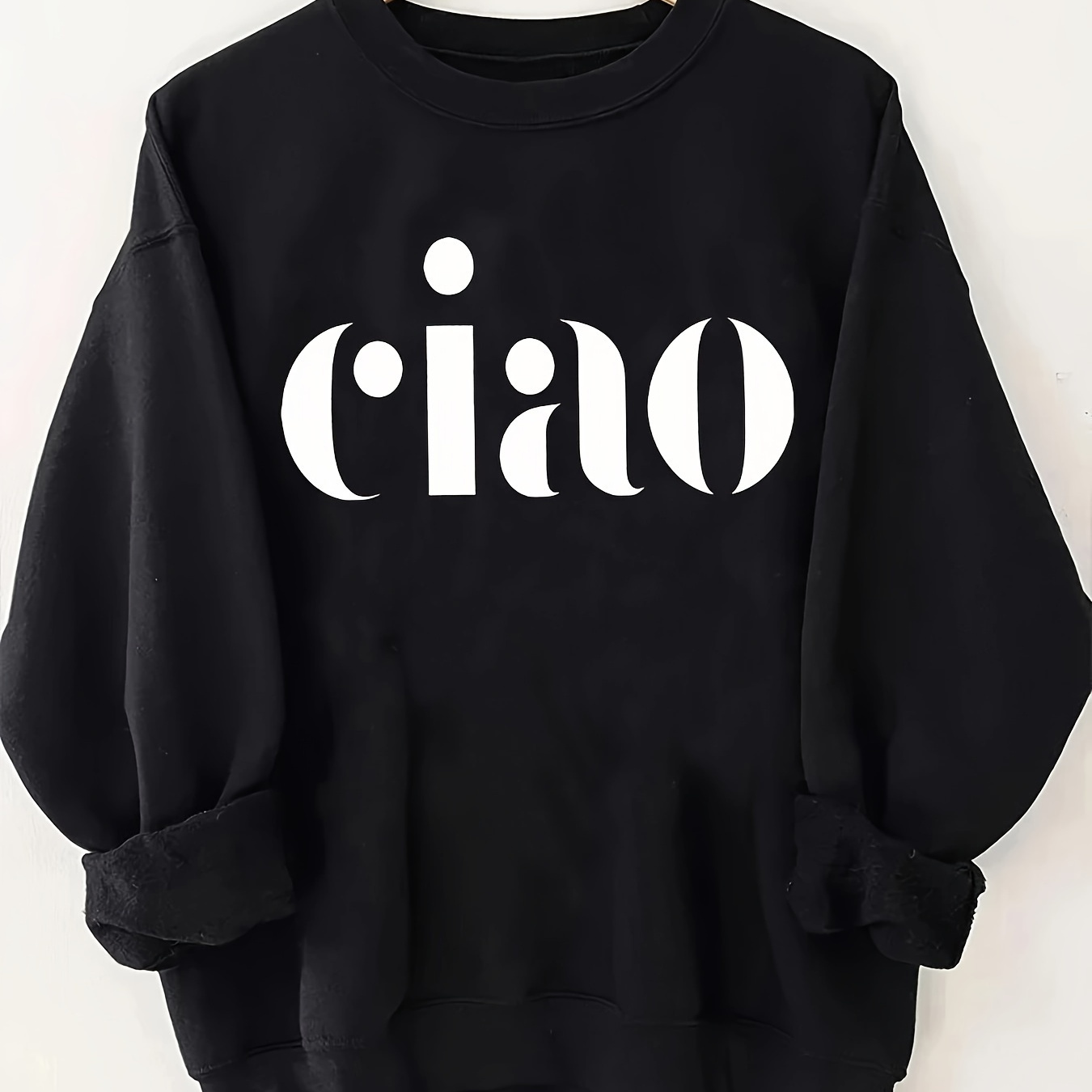 

Letter Sweatshirt, Sweatshirt For & Fall, Women's Clothing