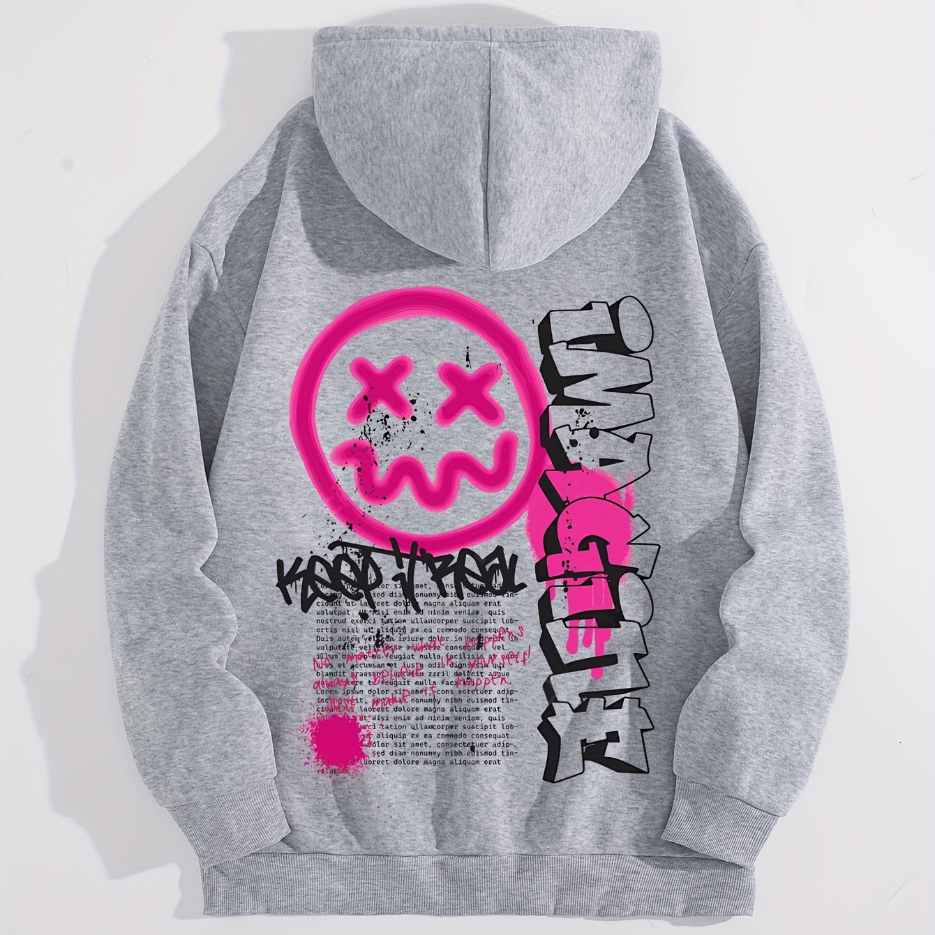 

Women's Casual Hoodie With Unique Letter Print - Cozy Polyester, Machine Washable, Kangaroo Pocket | Fall/winter