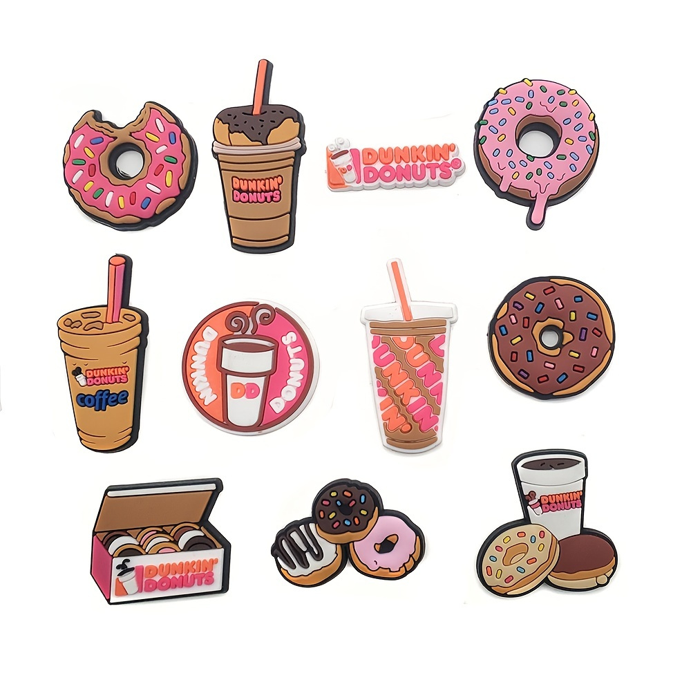 

11pcs/set Cute Food Coffee Shoe Charms Unisex Gifts Accessories Shoe Charm For Shoe Decoration