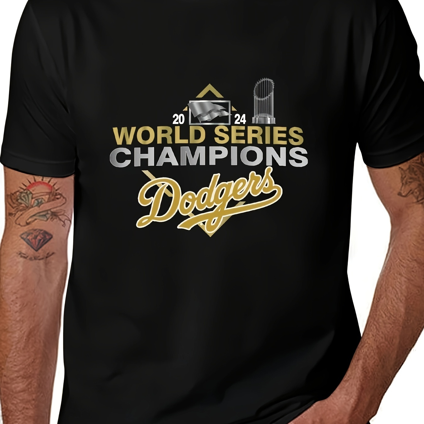 

220g Men's World Champions 2024 Shirt Short Sleeves T Shirt Casual T Shirts Novelty Shirt Graphic Tees Clothes Top Comfortable Shirts For Men Adult