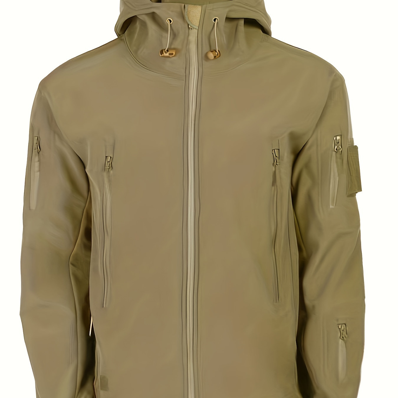 Stay Warm And Protected In Style: Men's 3-in-1 Soft-Shell Windbreaker Jacket For Fall & Winter