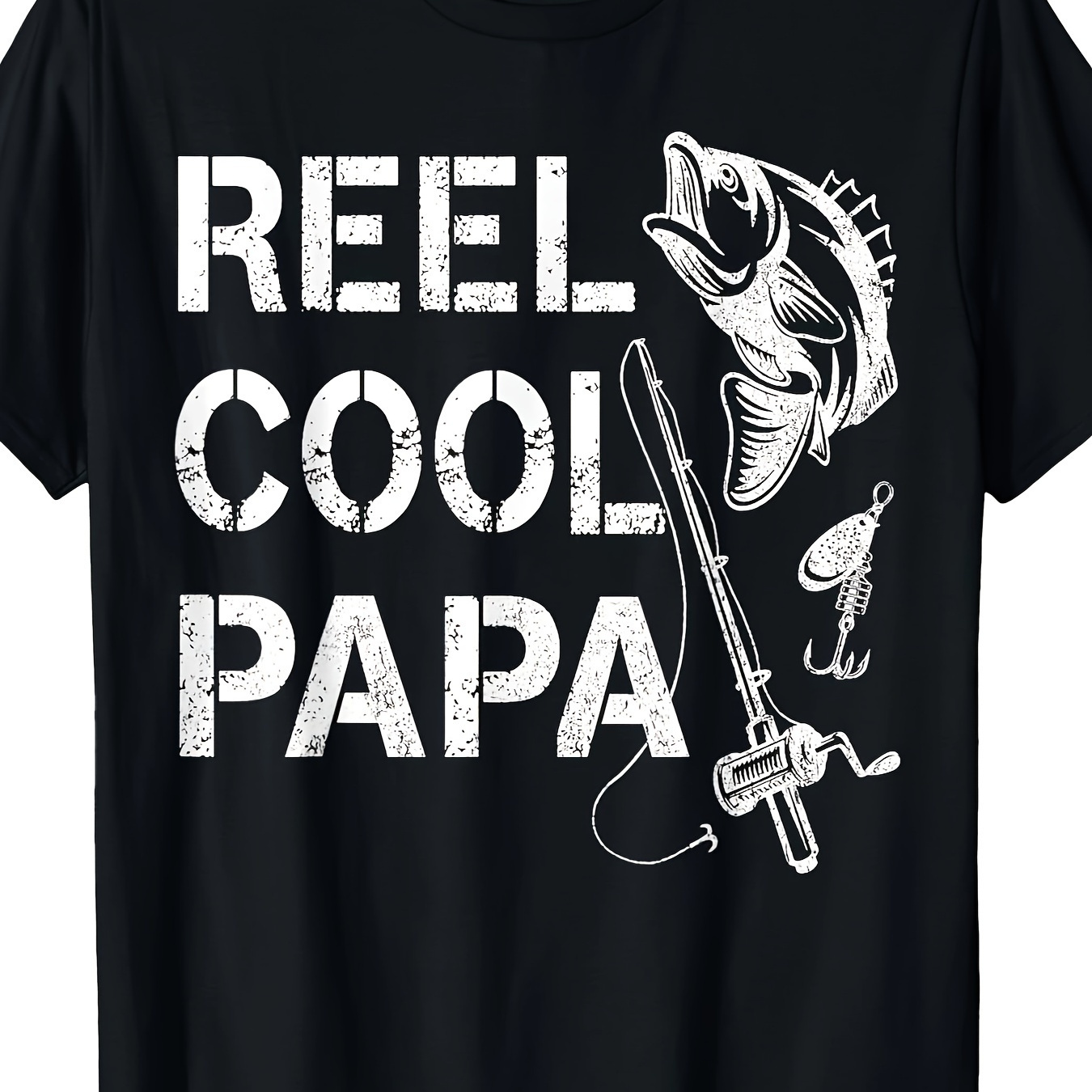 

Reel Cool Papa Fishing Dad Gifts Father's Day Fisherman Fish T-shirt