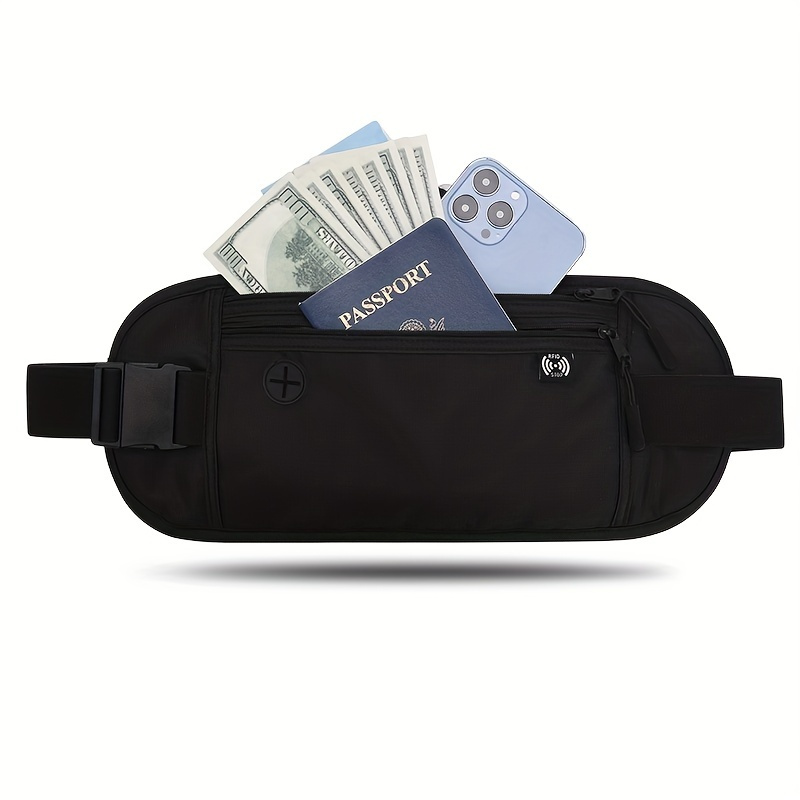 Travel Money Belt RFID Against Invisible Theft Secret Wallet Under Clothes  Belt Wallet Security Travel - AliExpress