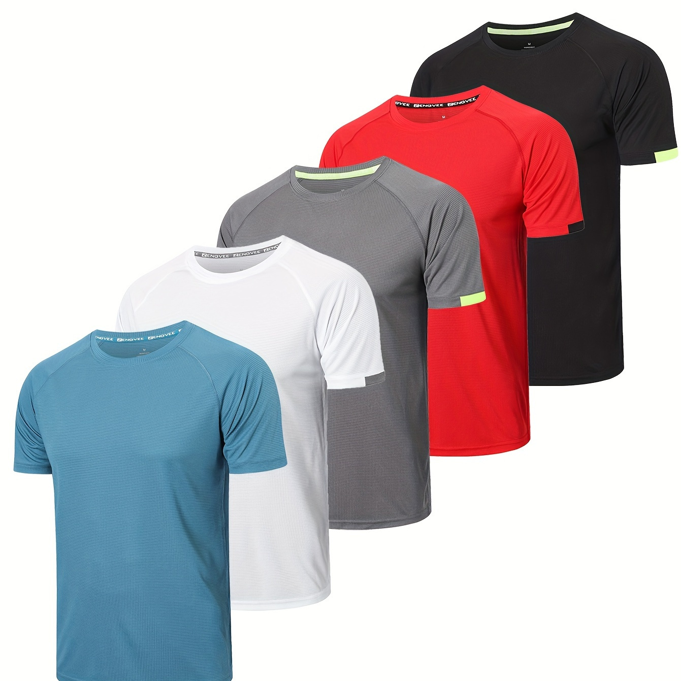 

3 Pcs, Men's Basic Solid Color Short Sleeve Comfy T-shirt, Breathable Tee Men's Summer Clothes For Fitness