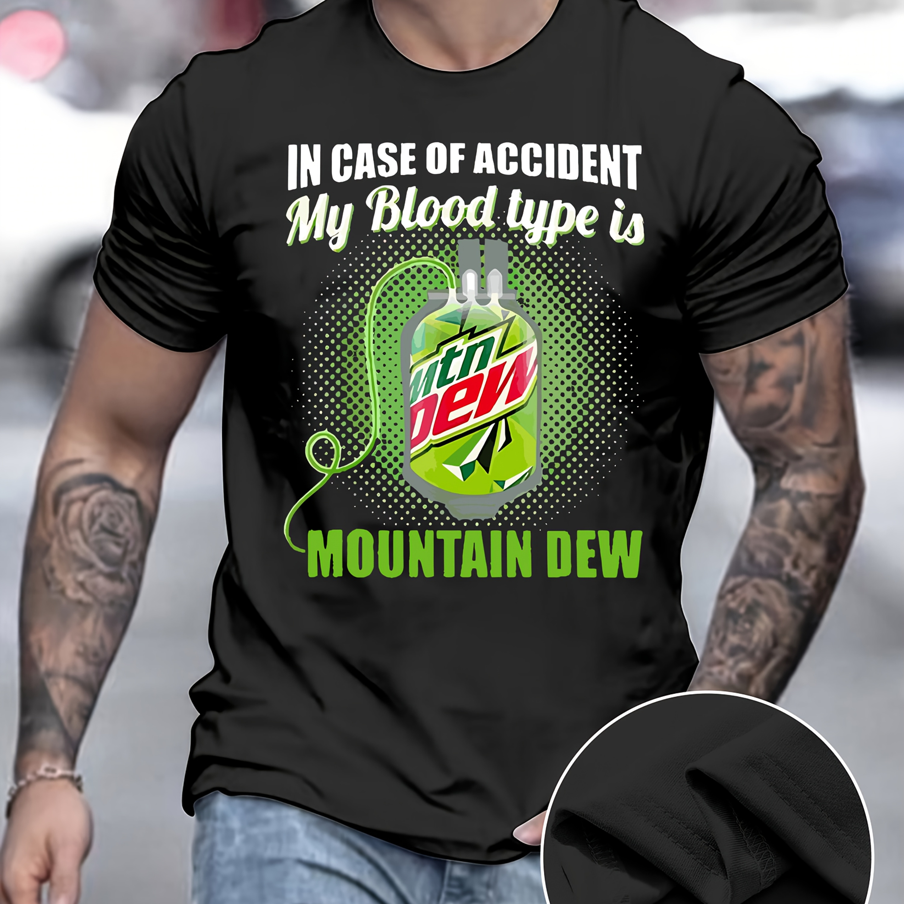 

Men'- T- Dew - , Regular Fit, Tee For