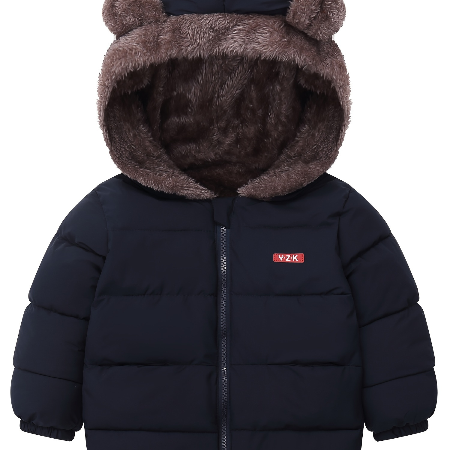 

' Thickened Padded , Hooded , (pet) , , Non-stretch, Regular Length, H-, Puffer Outerwear For Kids