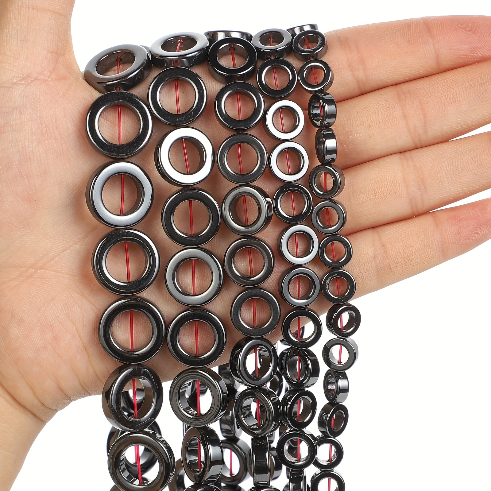 

Natural Stone Beads Black Hematite Round Loose Beads For Jewelry Making Diy Bracelet Necklace Accessories Beads 8-16mm