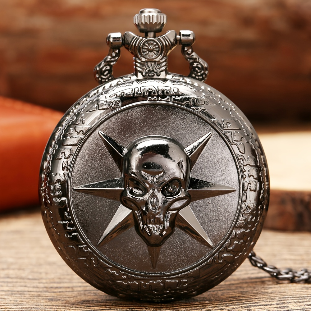 Skull pocket watch new arrivals