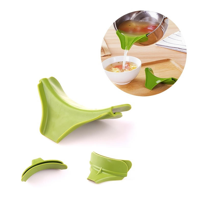 Creative Kitchen Accessories Anti-spill Splash Proof Silicone On Pour Soup  Spout Funnel For Pots Pans Bowls Jars Kitchen Gadget - Temu