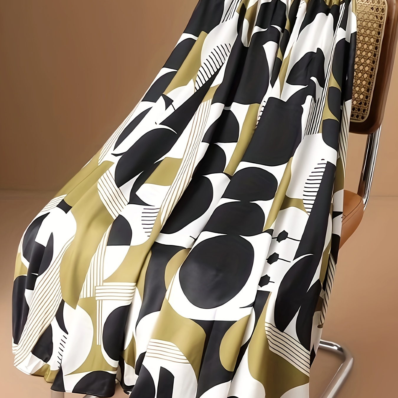 

Polka Dots Print Skirt, Elegant Skirt For Spring & Summer, Women's Clothing