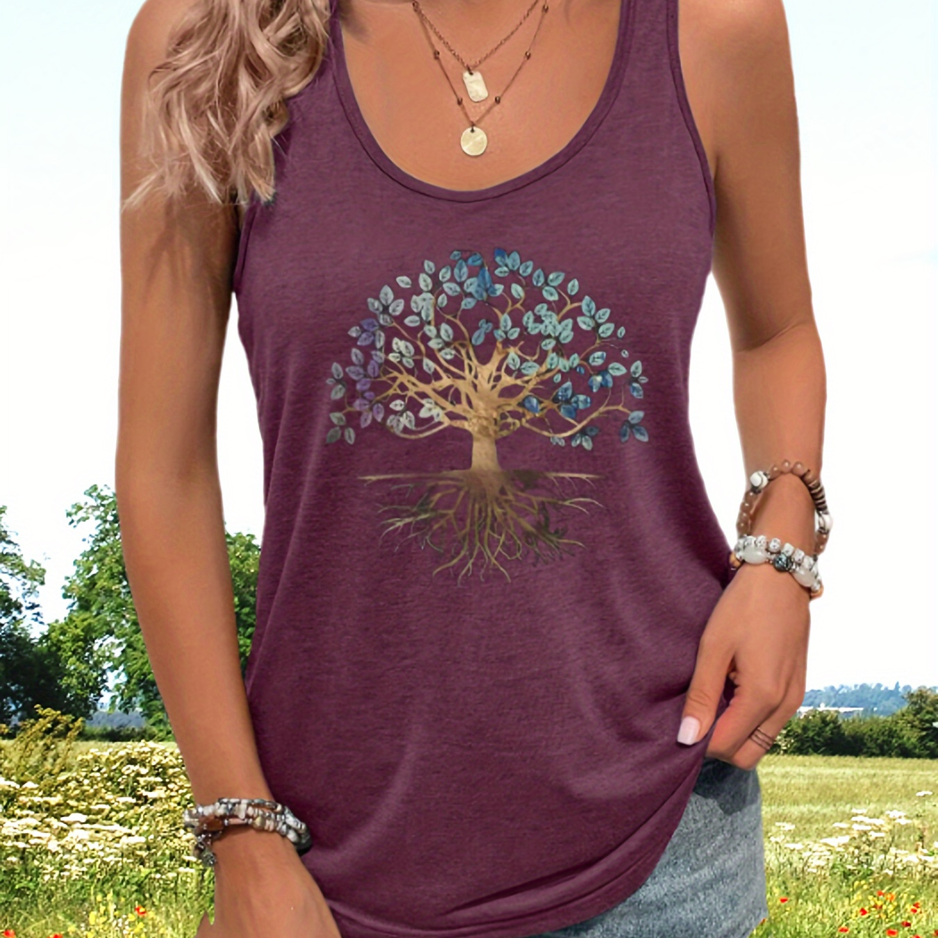 

Womens Tank Tops Summer Autumn Graphic Basic Casual Loose Sleeveless Tees Shirts For Women