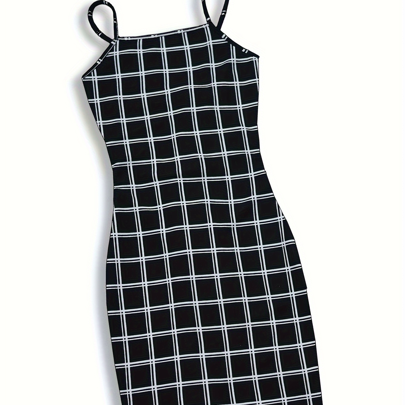 

Plaid Print Cami Dress, Casual Sleeveless Dress For Summer, Women's Clothing