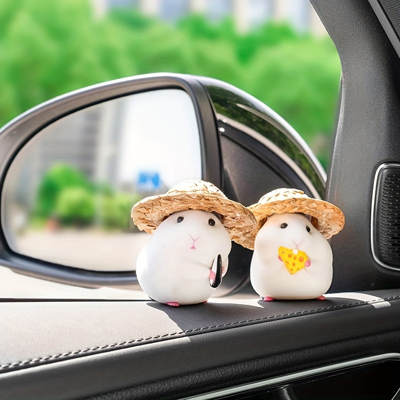 Cute Soot Sprite Elf Car Decor, Anime Rear View Mirror Car Accessories  Hanging Ornament, Car Charm Dashboard Decorations Funny Gifts for Women Men