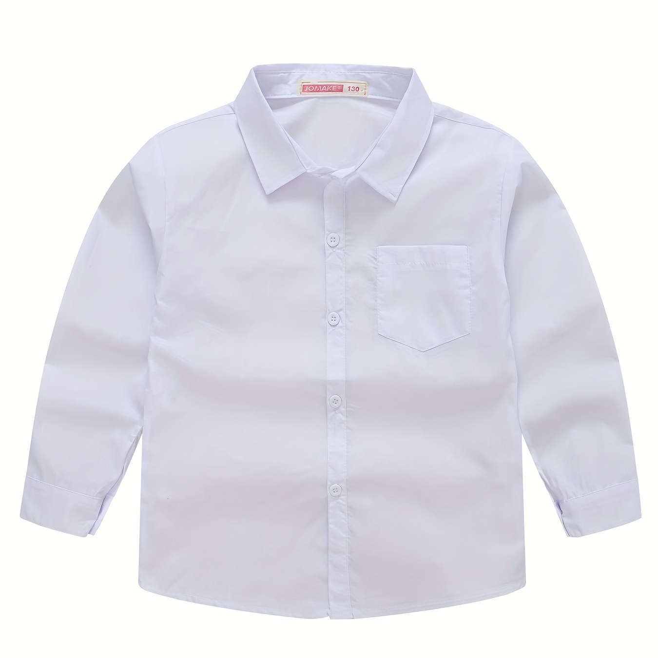 

Chemise à manches longues pour garçons avec boutons, style préppy pour les vêtements d'enfants de printemps, d'été et d'automne