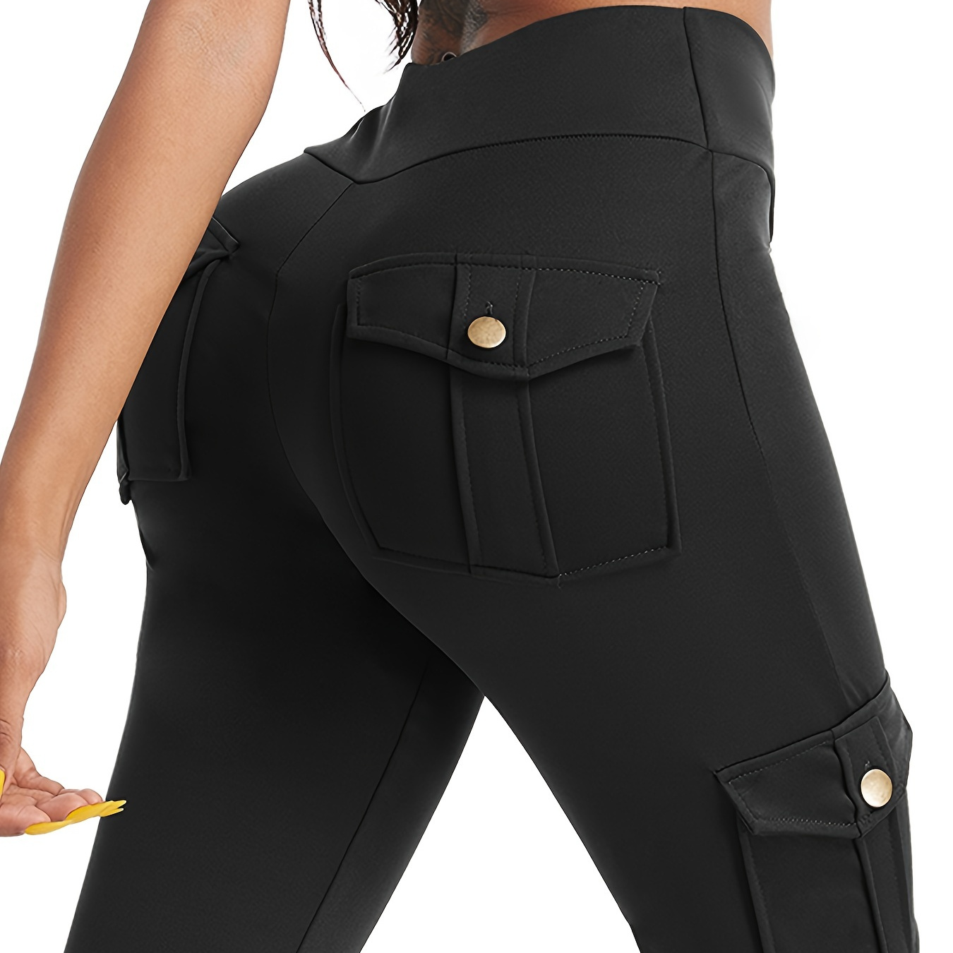 

Super Comfy & Stylish Yoga Leggings With Multi Pockets - Perfect For Running & Gym Workouts!